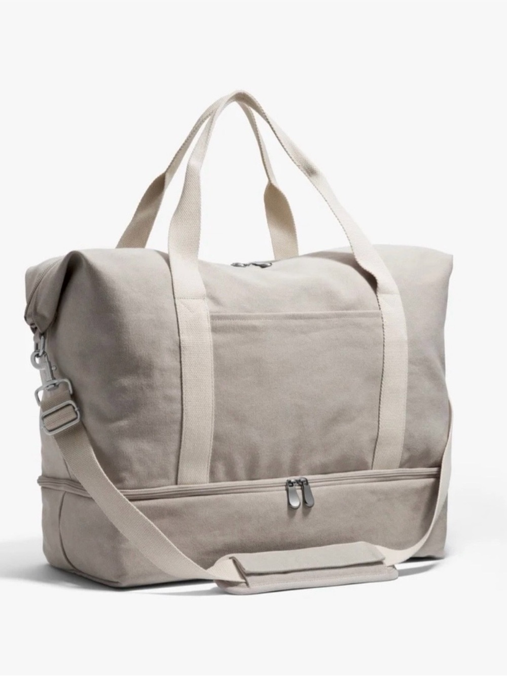 Lo & Sons Canvas Travel Duffel - Light Beige